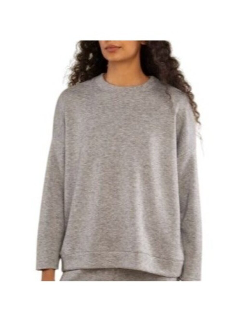 DYI Women's Cashmere Wool Oversized Sweater Heather Grey Size Large
